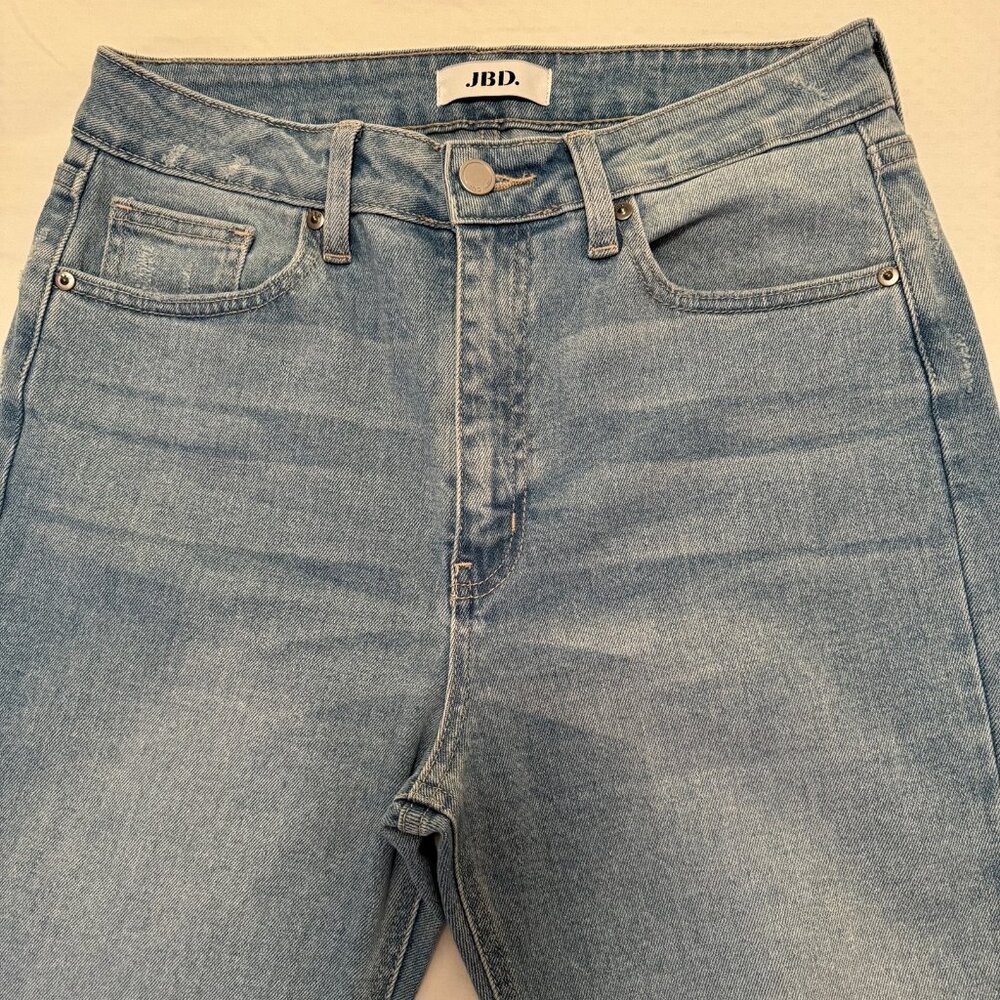 JBD Straight leg jeans with frayed hems